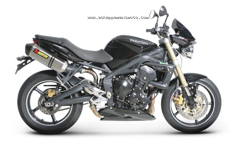 TRIUMPH 675 STREET TRIPLE R AKRAPOVIC ECHAPPEMENT MOTO